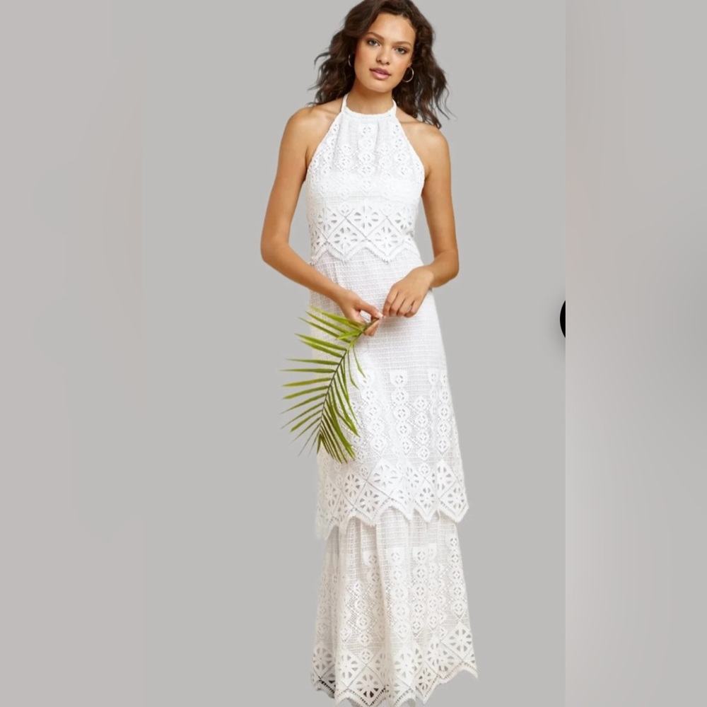 NWOT MIGUELINA Edna Tiered Halter Dress Size XS